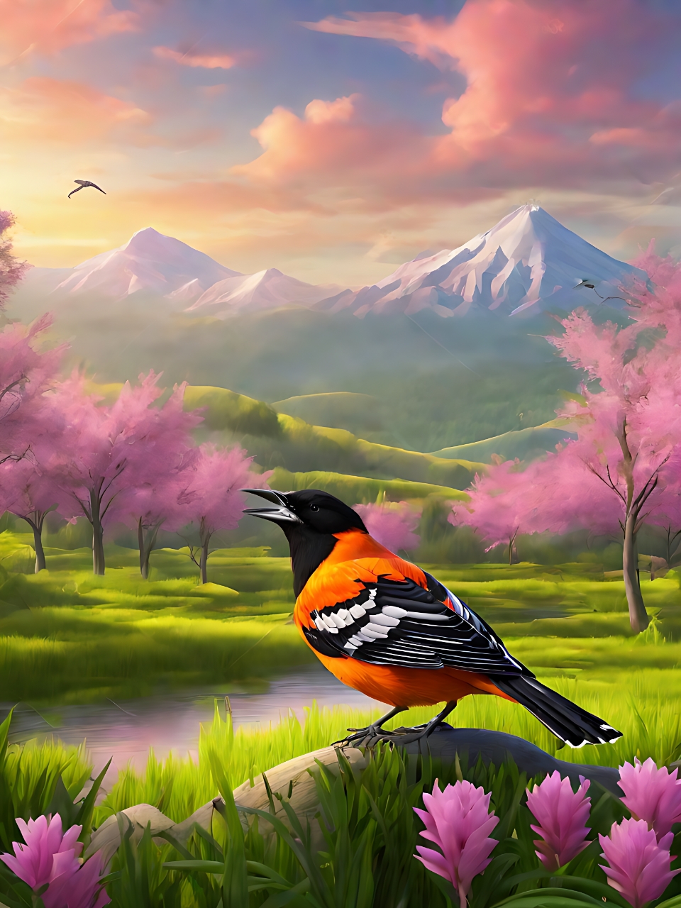 2月图文动檀笫饔心竦幕媪街荒竦奈劳计 鸟和树