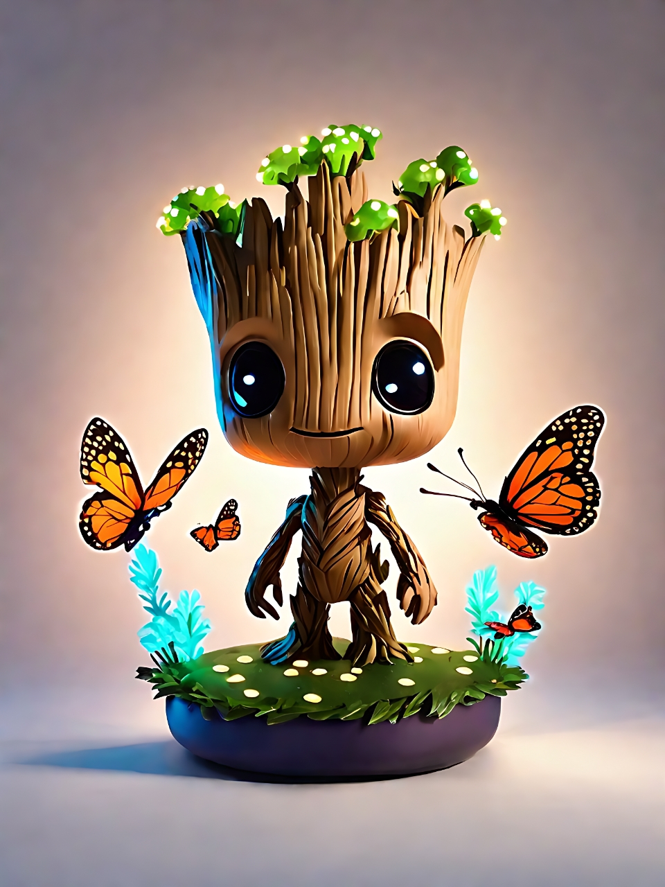 小格鲁特  在那幽深的林间, 有一棵小树,傲然矗立.