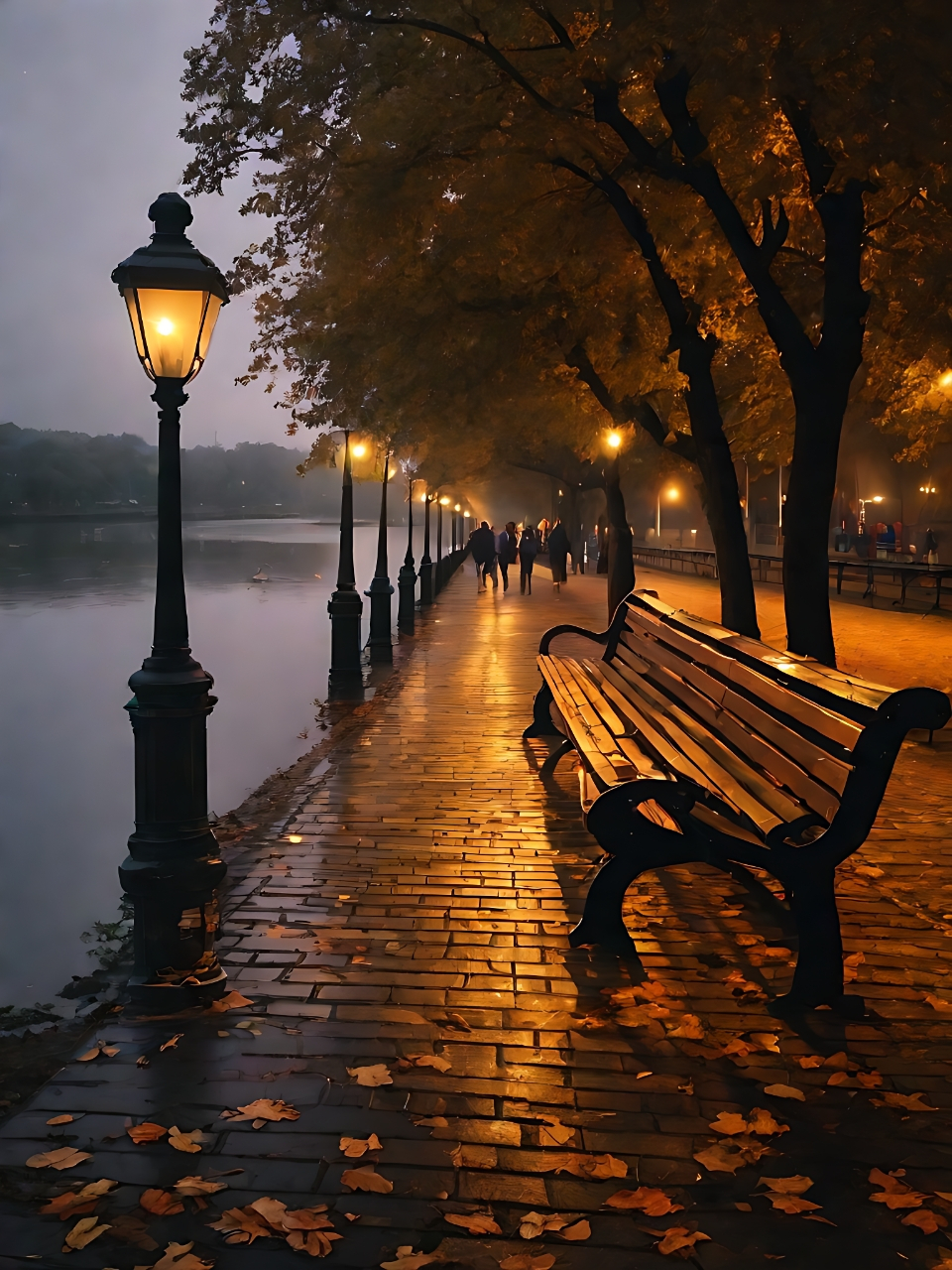 夜晚的小路真的太有韵味了!