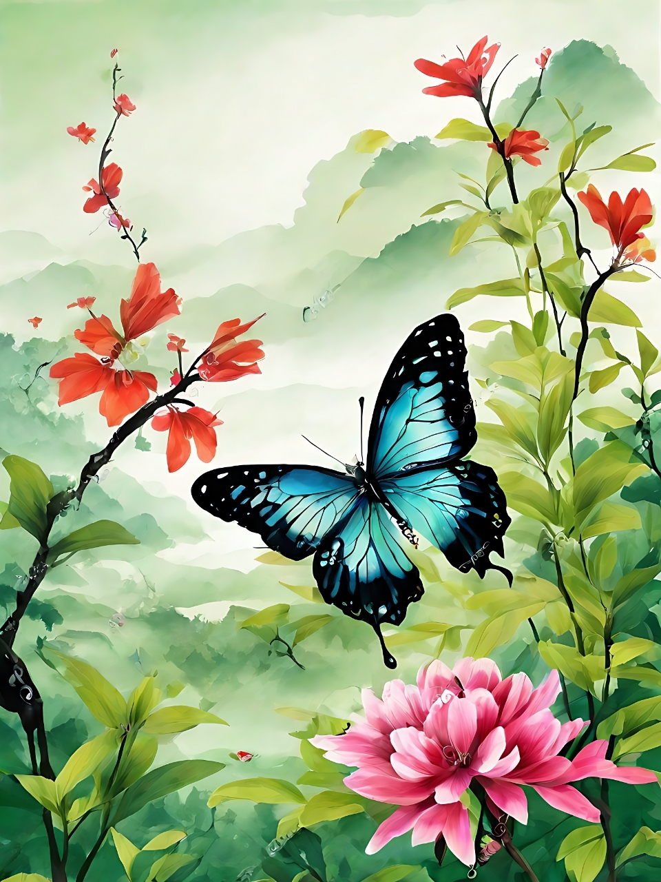 在中,我们可以看到蝴蝶在花丛中穿梭,享受着自由的快乐🦋