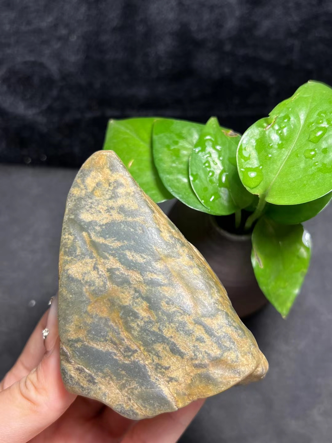 新货:大马坎,重量:269g,水石 全熟 化冰起蓝杠[色][色][色]