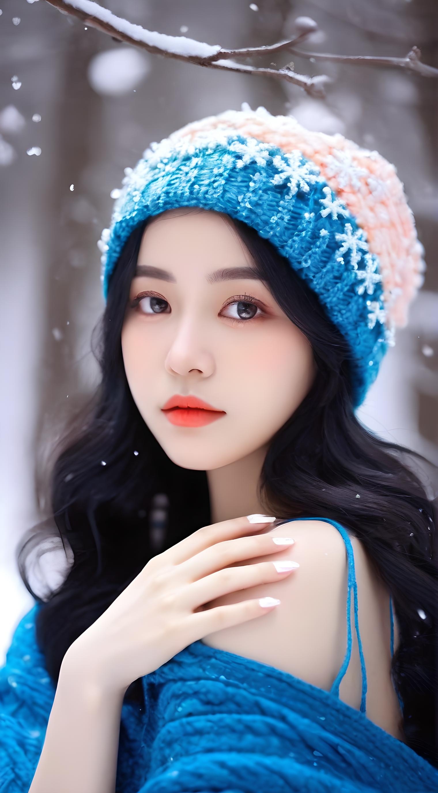 青春妙龄多美好,宛如画中走来仙