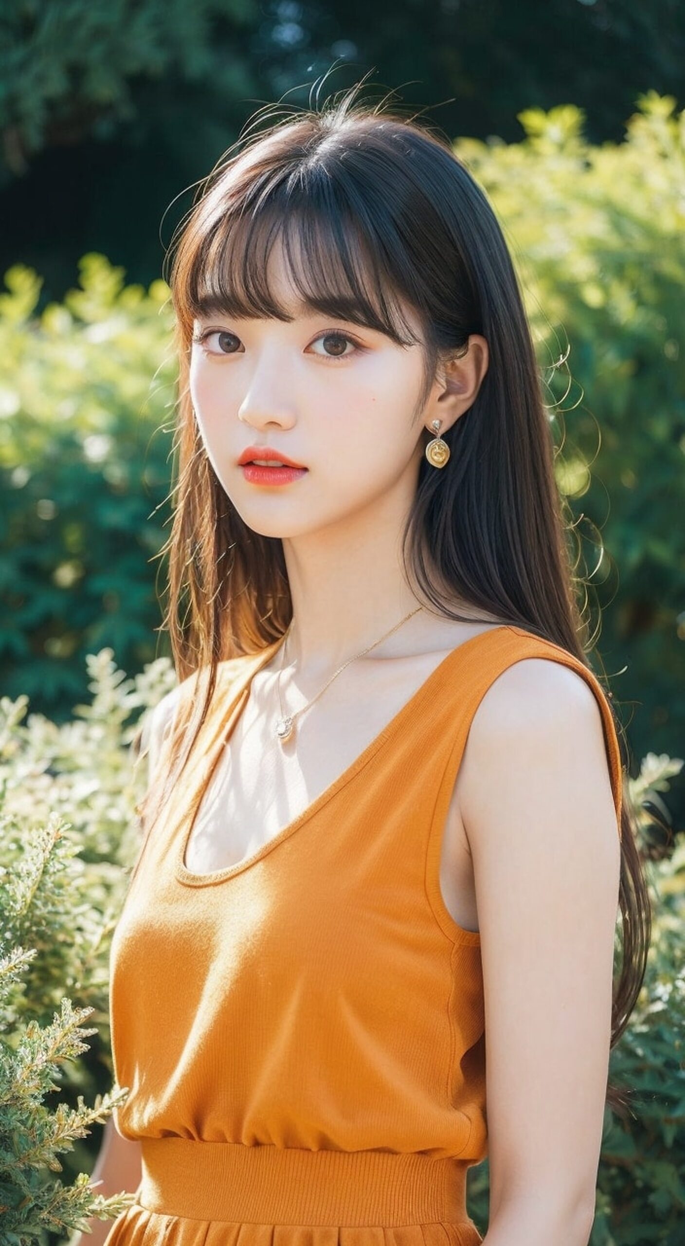 时尚甜美,气质优雅.  阳光下的她,青春如诗.