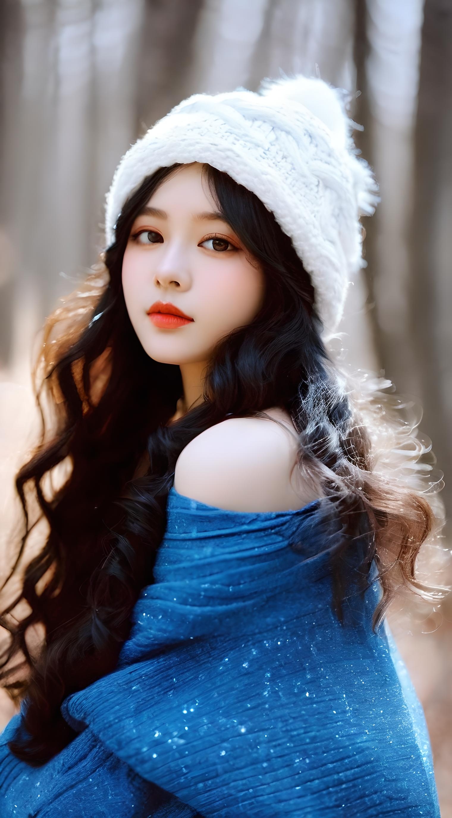 青春妙龄多美好,宛如画中走来仙