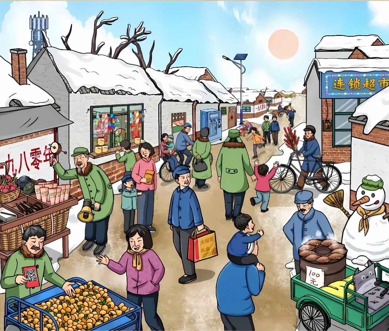 上世纪 80 年代的农村集市,宛如一幅充满生机的民俗画