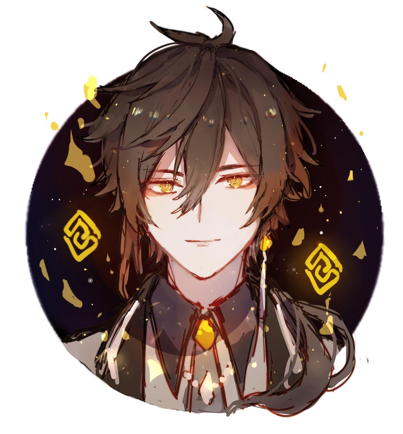 原神头像分享 【可莉 钟离 温迪 凝光 刻睛】 画师:elly(twi:@elly