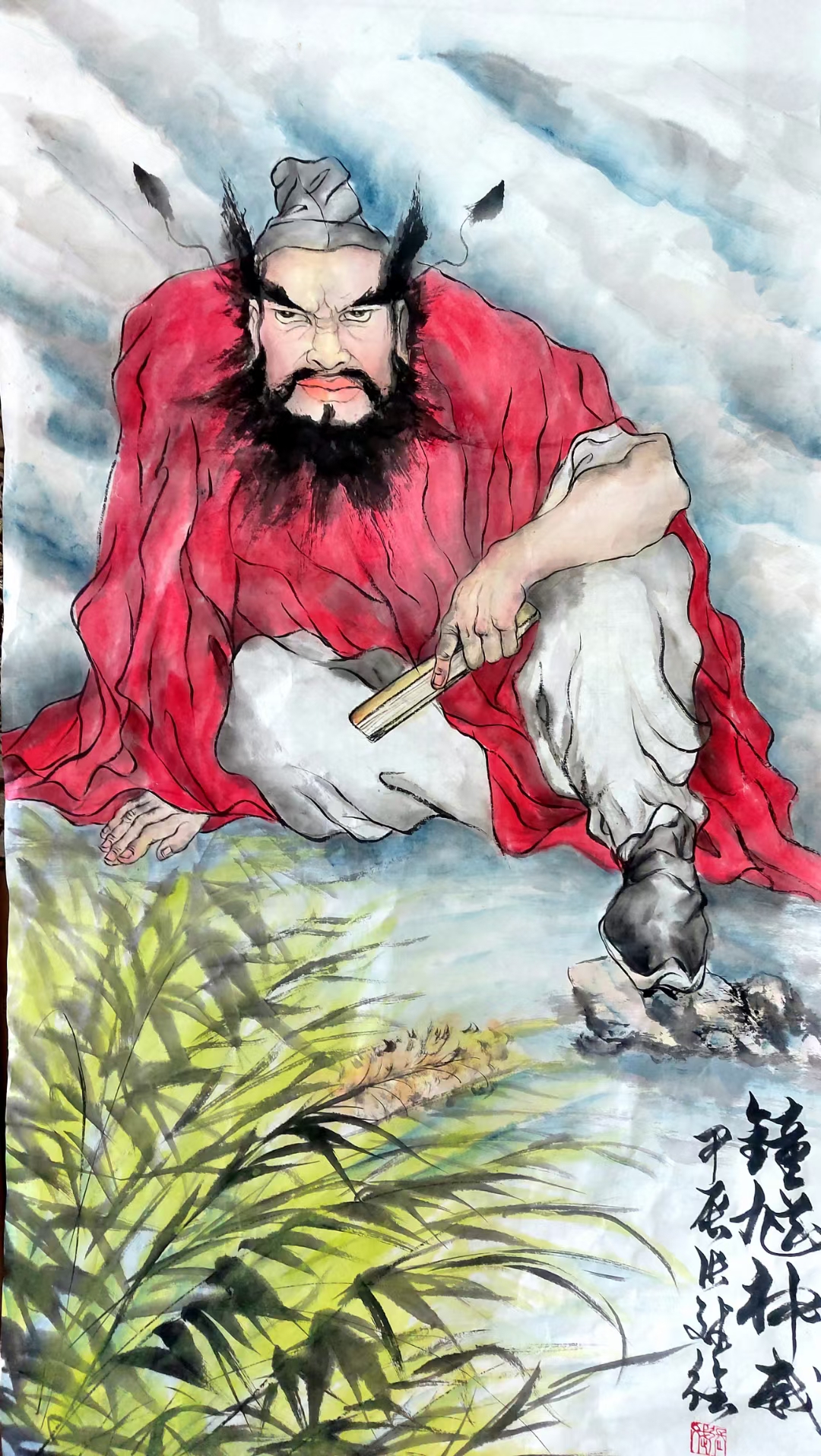 画家张斌钟馗作品 一九九三年毕业于河南大学美术系绘画专业,多年专注