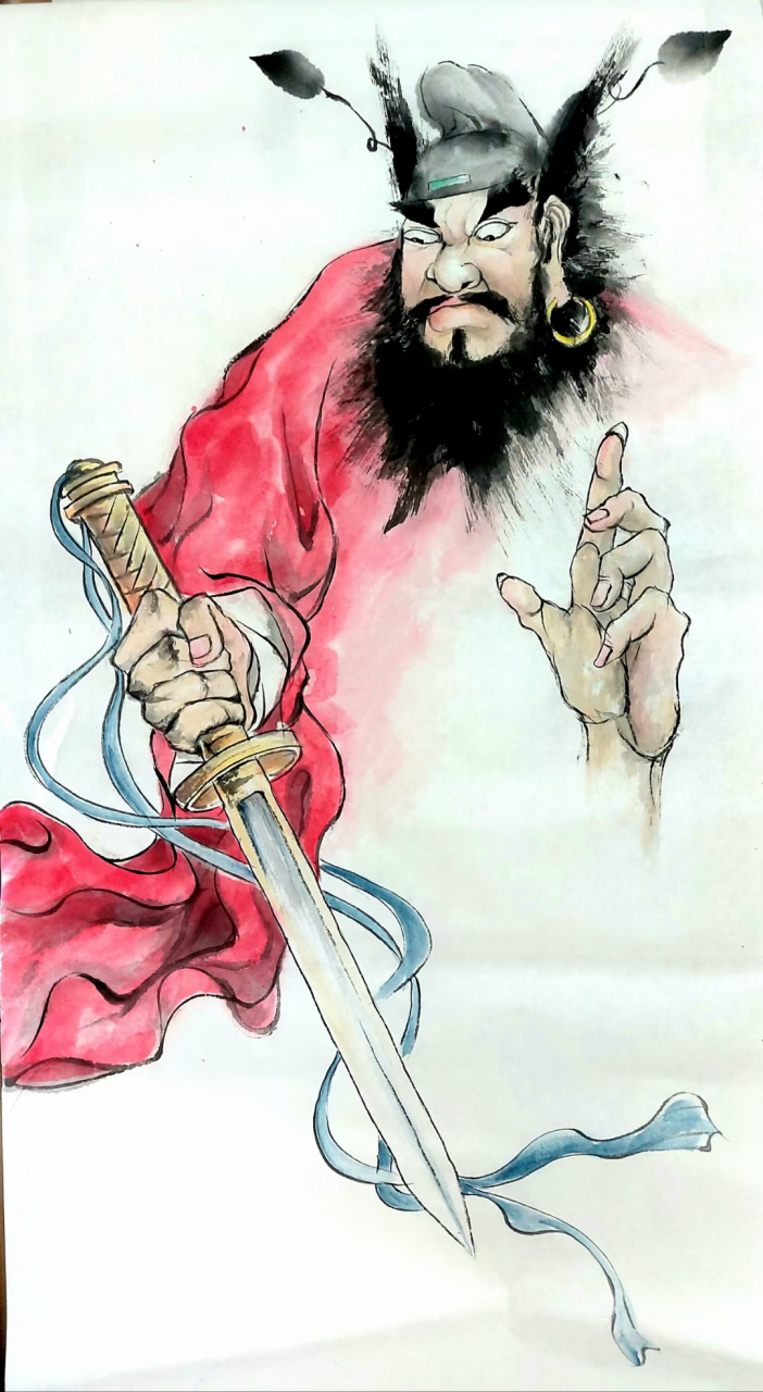 画家张斌钟馗作品 一九九三年毕业于河南大学美术系绘画专业,多年专注