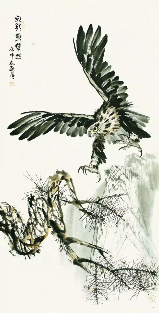 画鹰名家孙征先生作品欣赏#国画# #艺术# #美术