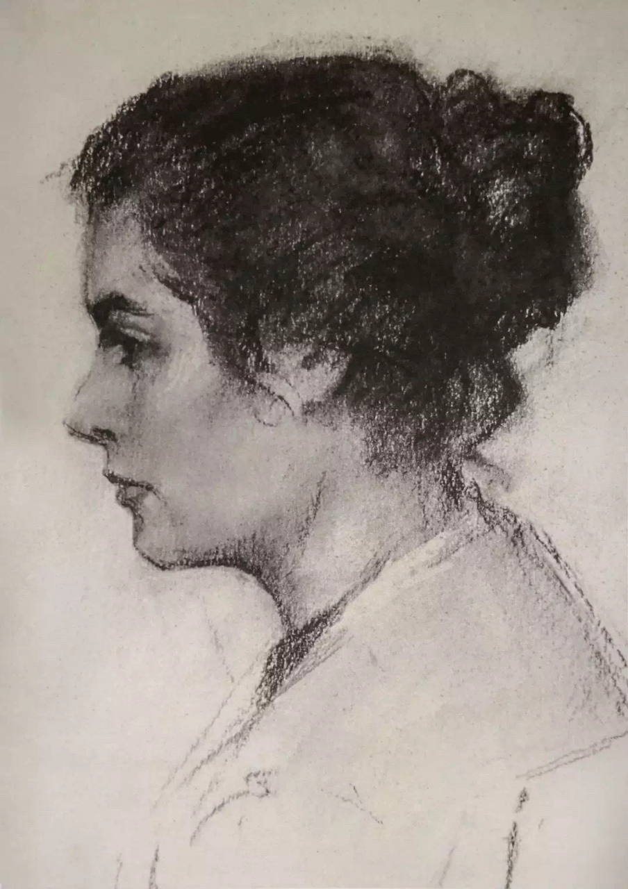 广美教授郭绍刚先生素描作品#艺术# #油画# #绘画