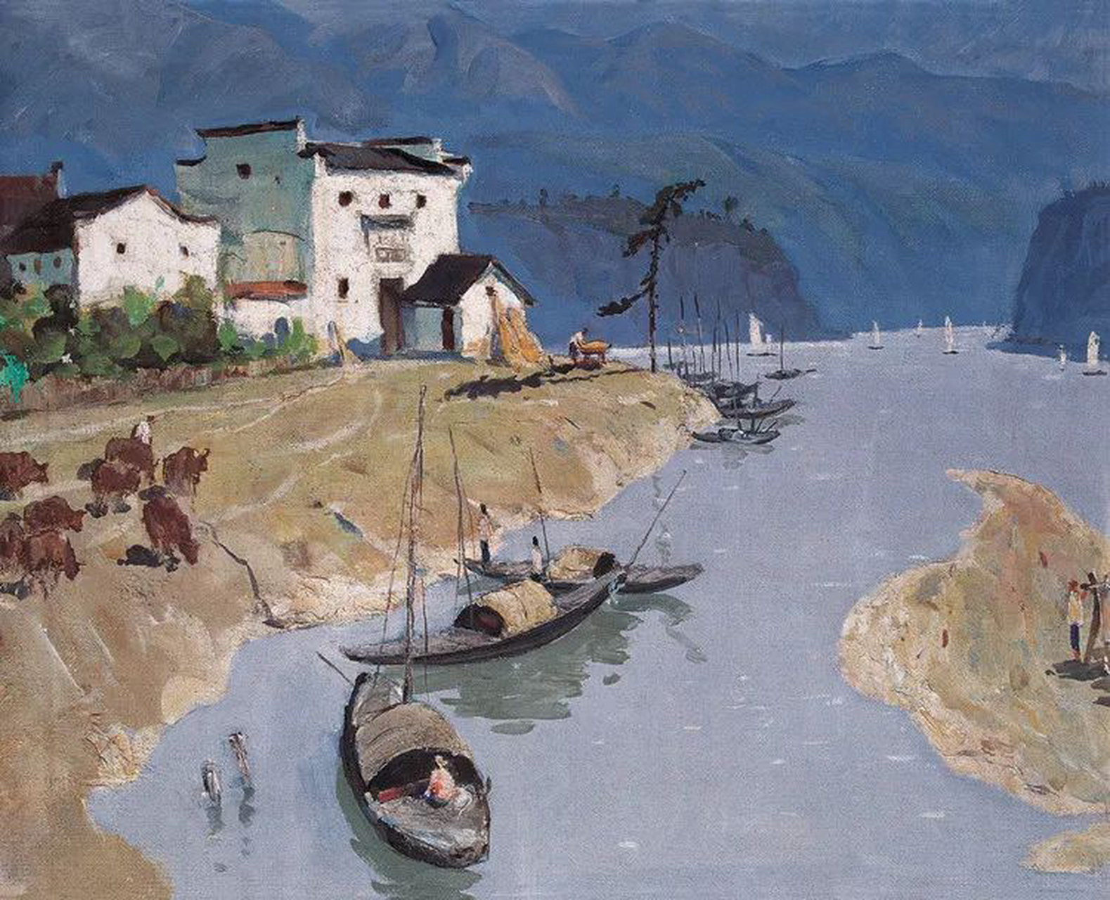 中国美院院长肖峰作品欣赏#油画# #美术# #绘画