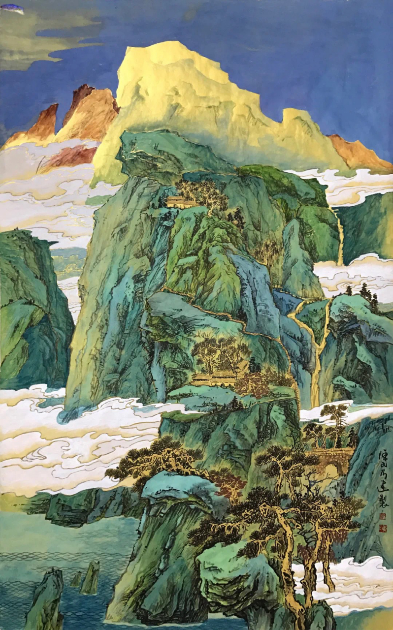 陈乃建先生山水作品欣赏#国画# #绘画# #艺术