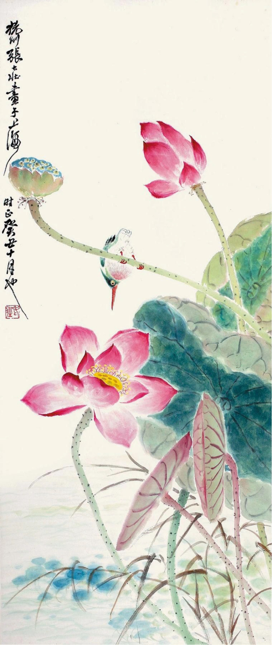 荷花作品图片图片