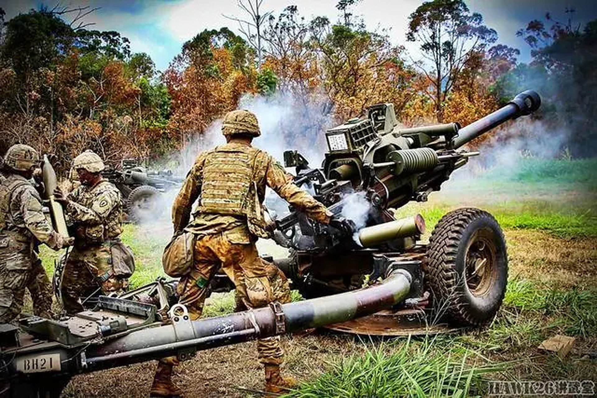 乌克兰炮兵盛赞美国105mm榴弹炮.