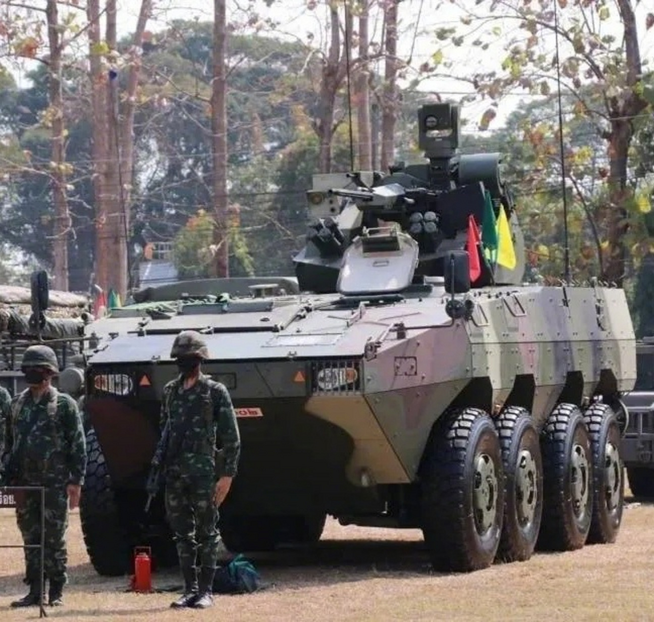 泰国陆军装备的中国产vn-1轮式步战车,泰国在2017年和2019年进口两