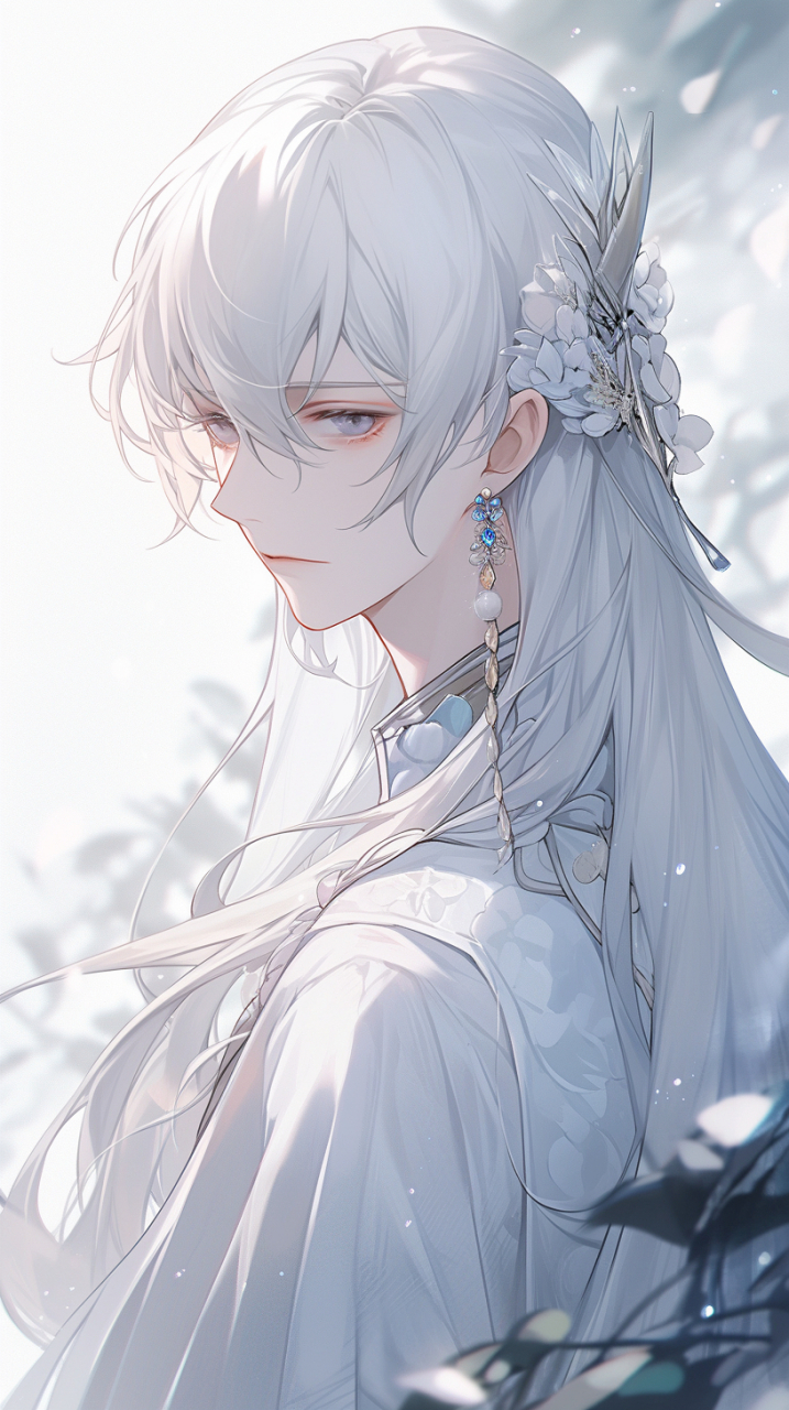 就是很喜欢一些清冷感十足的白发古风美男,哈哈哈,感觉非常唯美.