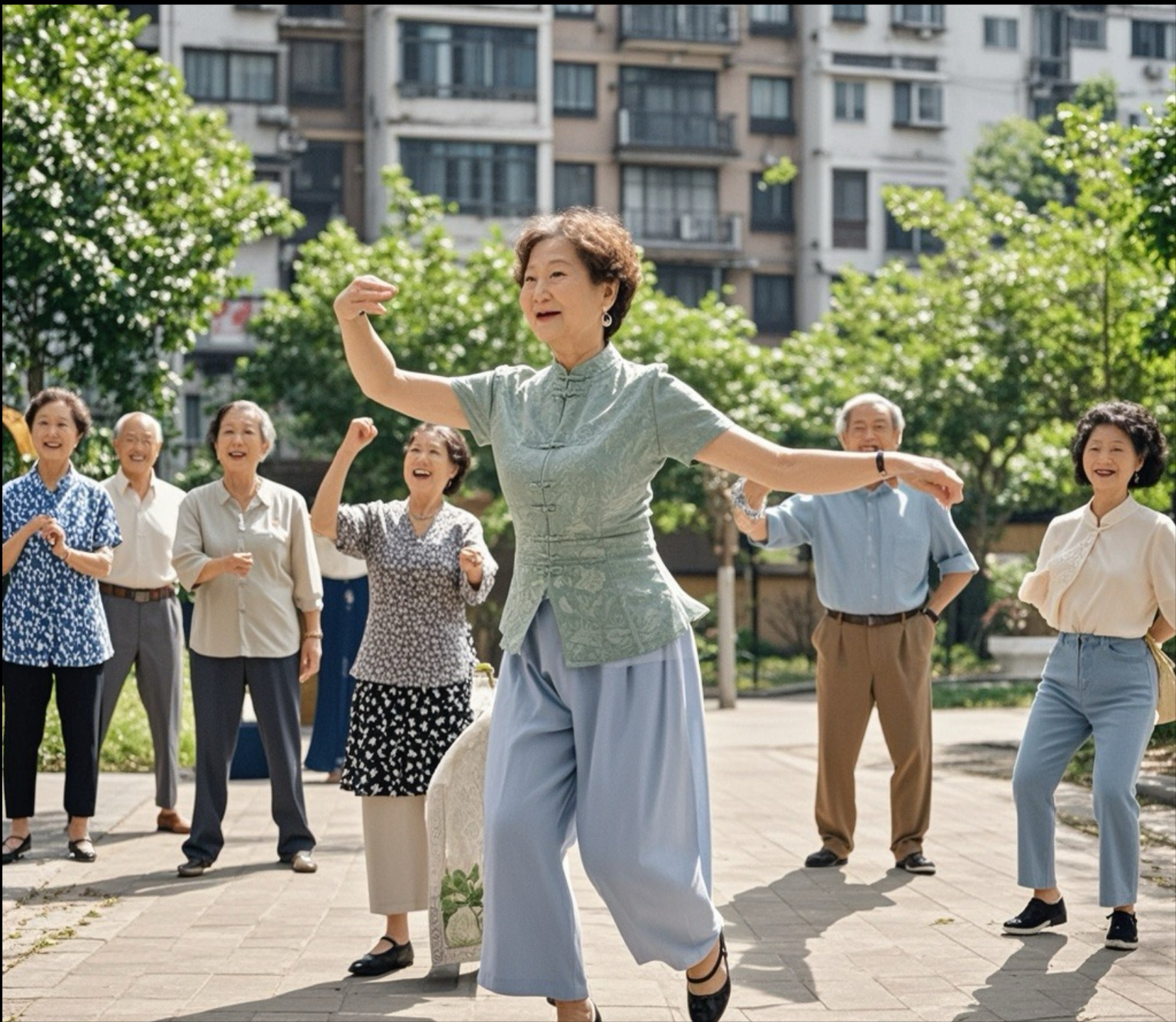 广场舞大妈图片多人图片