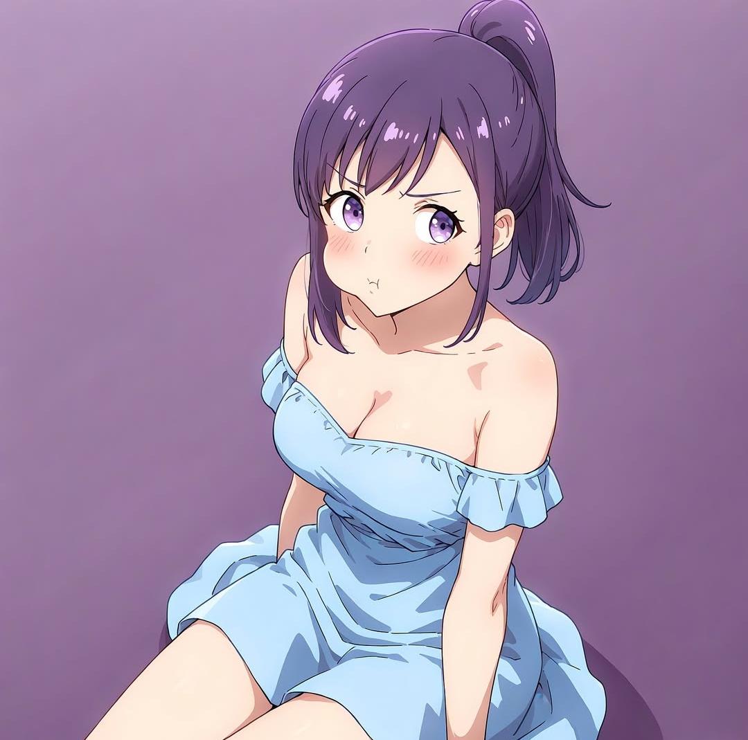 二次元# 可爱的女孩生气起来都是这个样子嘛
