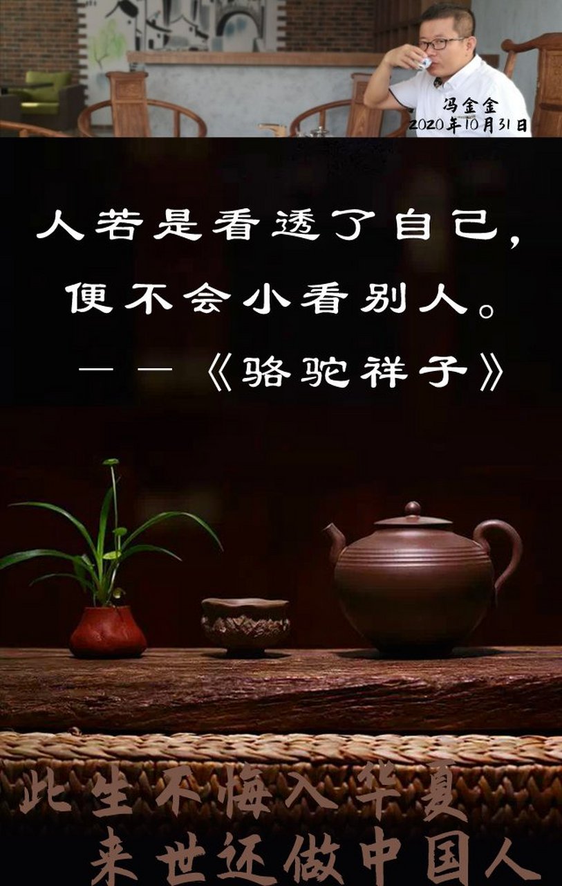 人若是看透了自己 便不会小看别人《骆驼祥子》