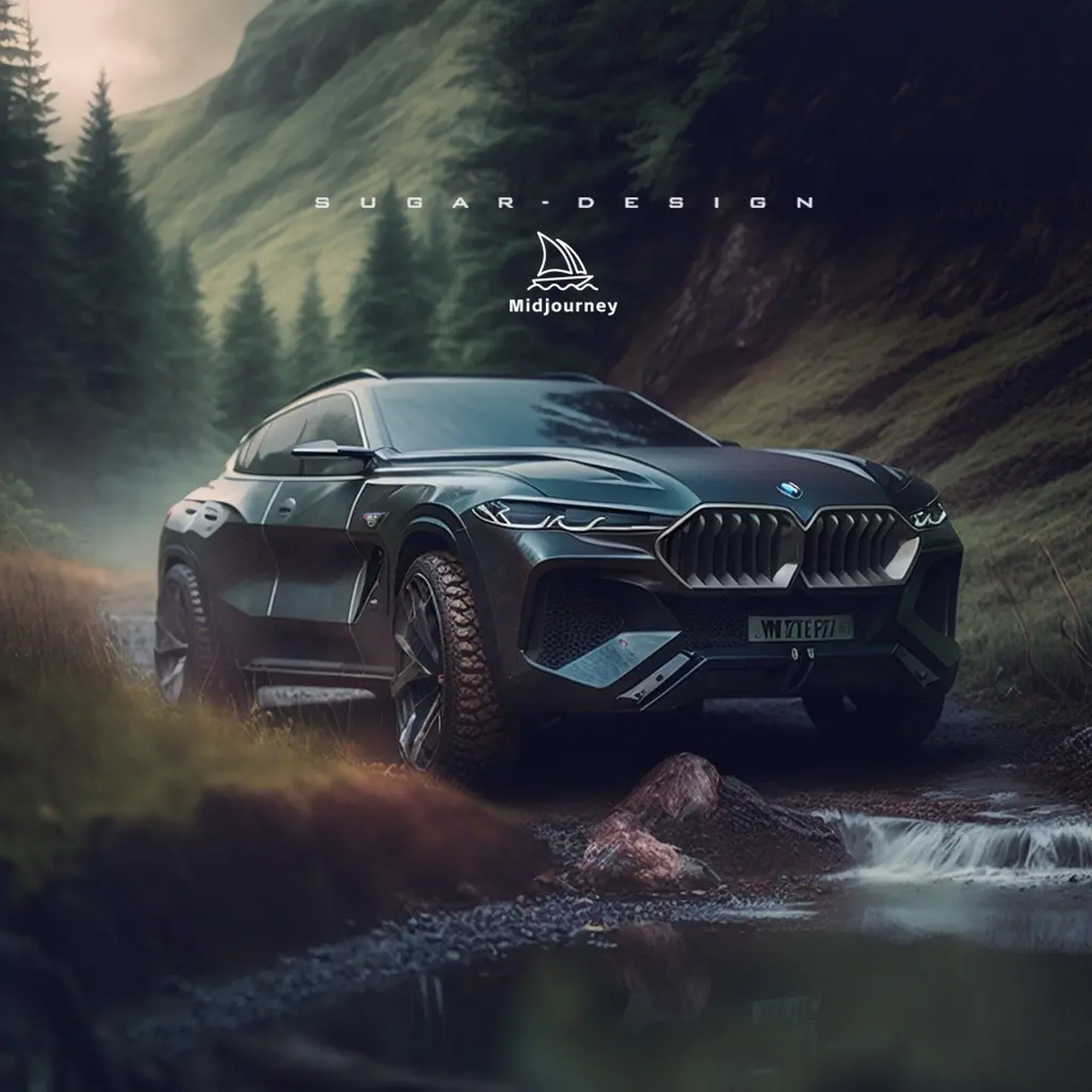 传说中的新货宝马x8?帅到没朋友了,飙起来!