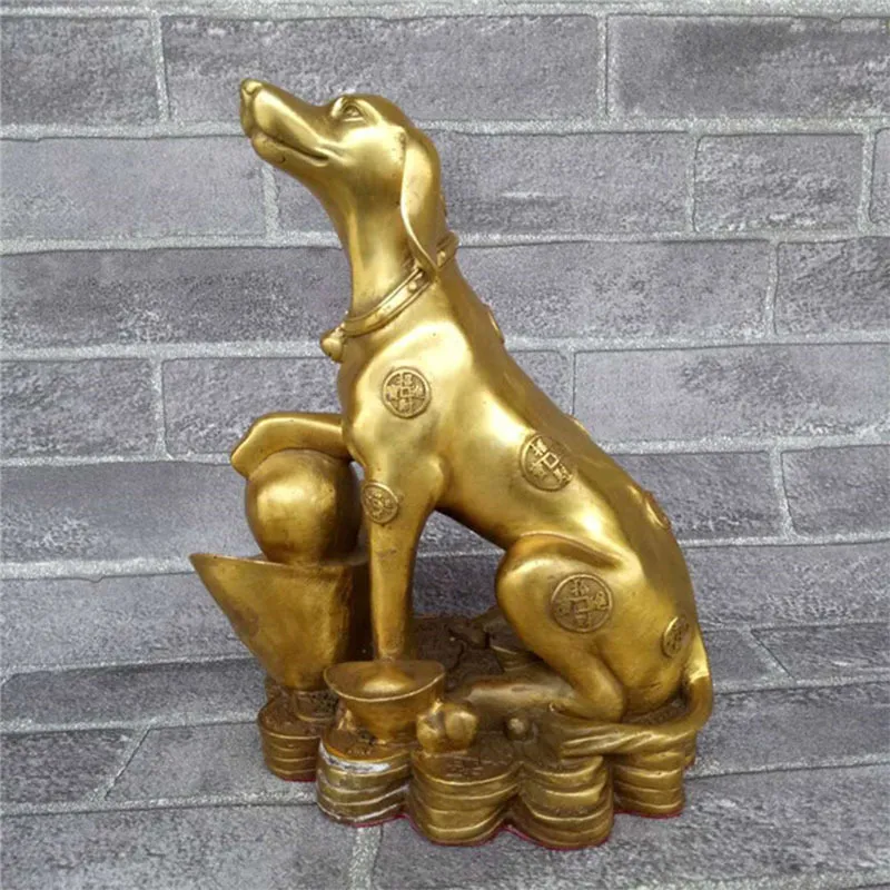 或许在事业82年狗招财图片狗头金12生肖值钱吗乾隆十二生肖狗头金摆件