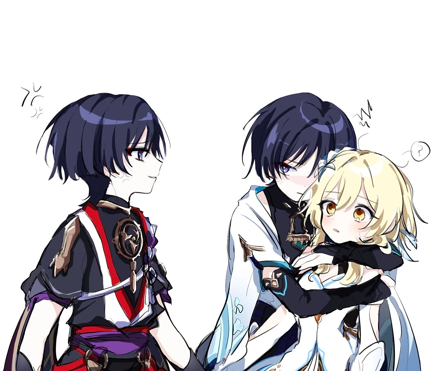 原神# 散兵&阿帽&荧.