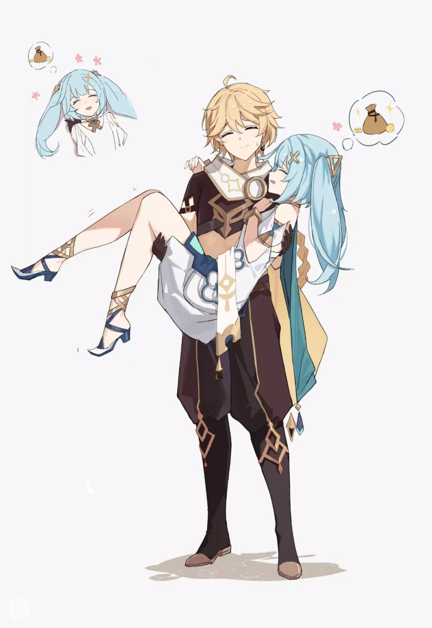 原神# 空&法露珊.