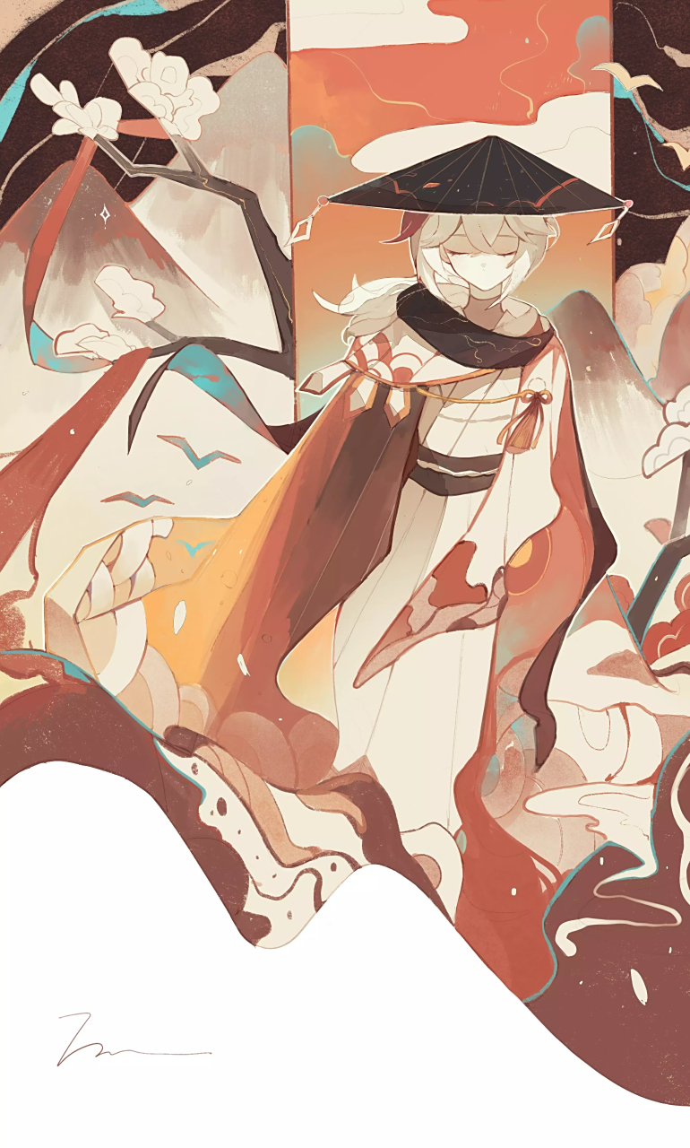 原神# 浪人武士——枫原万叶.