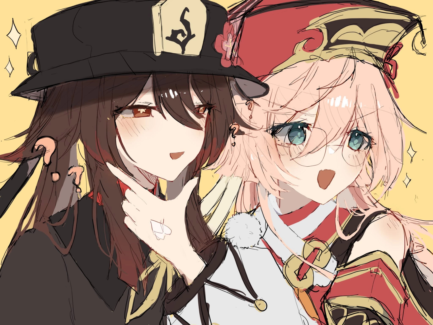 原神# 原来如此(胡桃&烟绯).