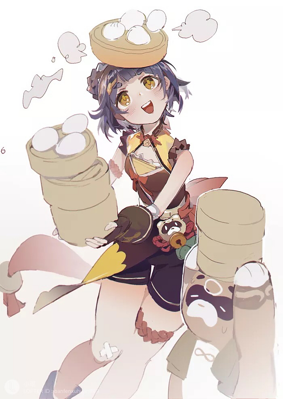 原神# 香菱:锅巴,上菜!