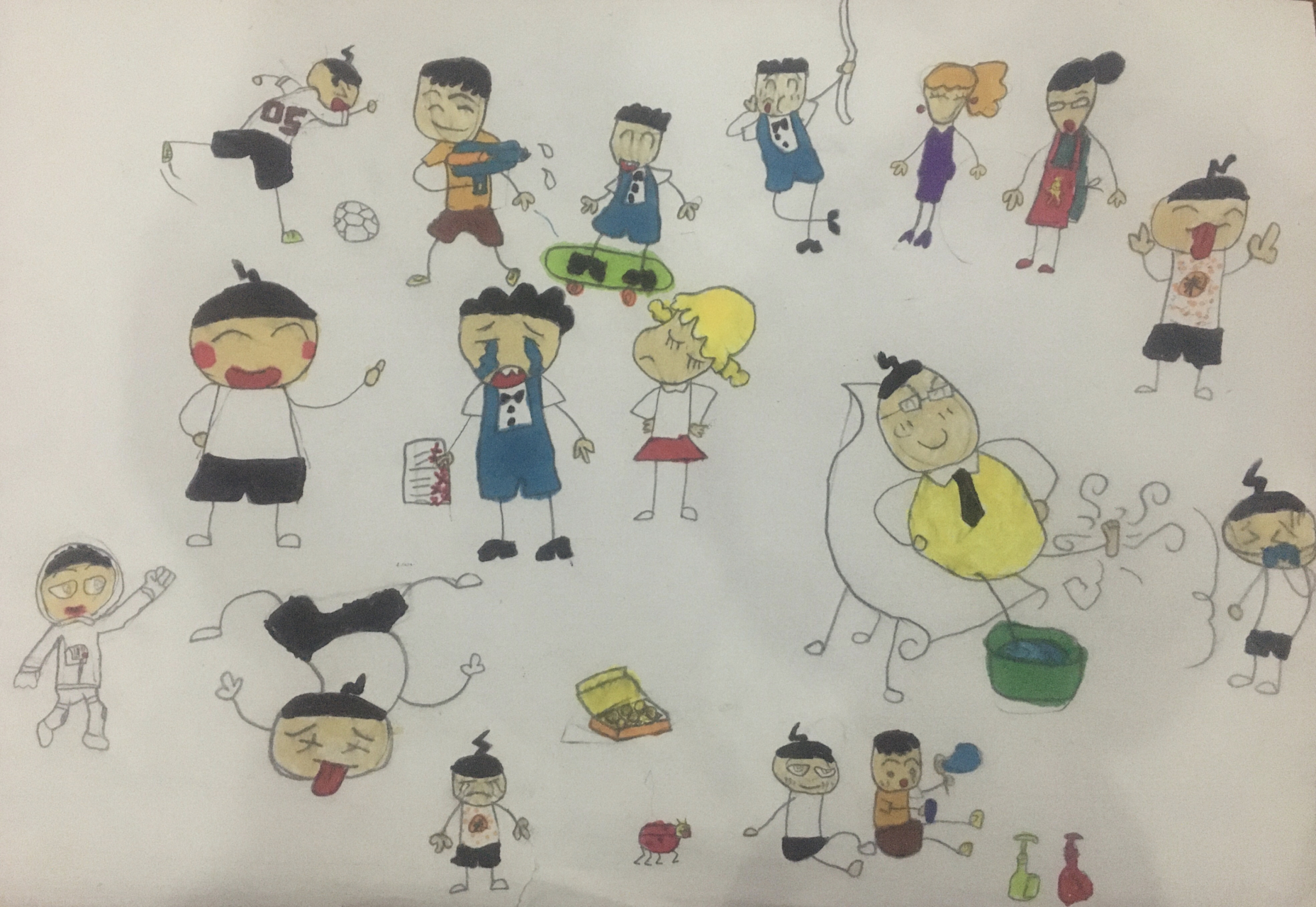 米小圈简笔画@大航画