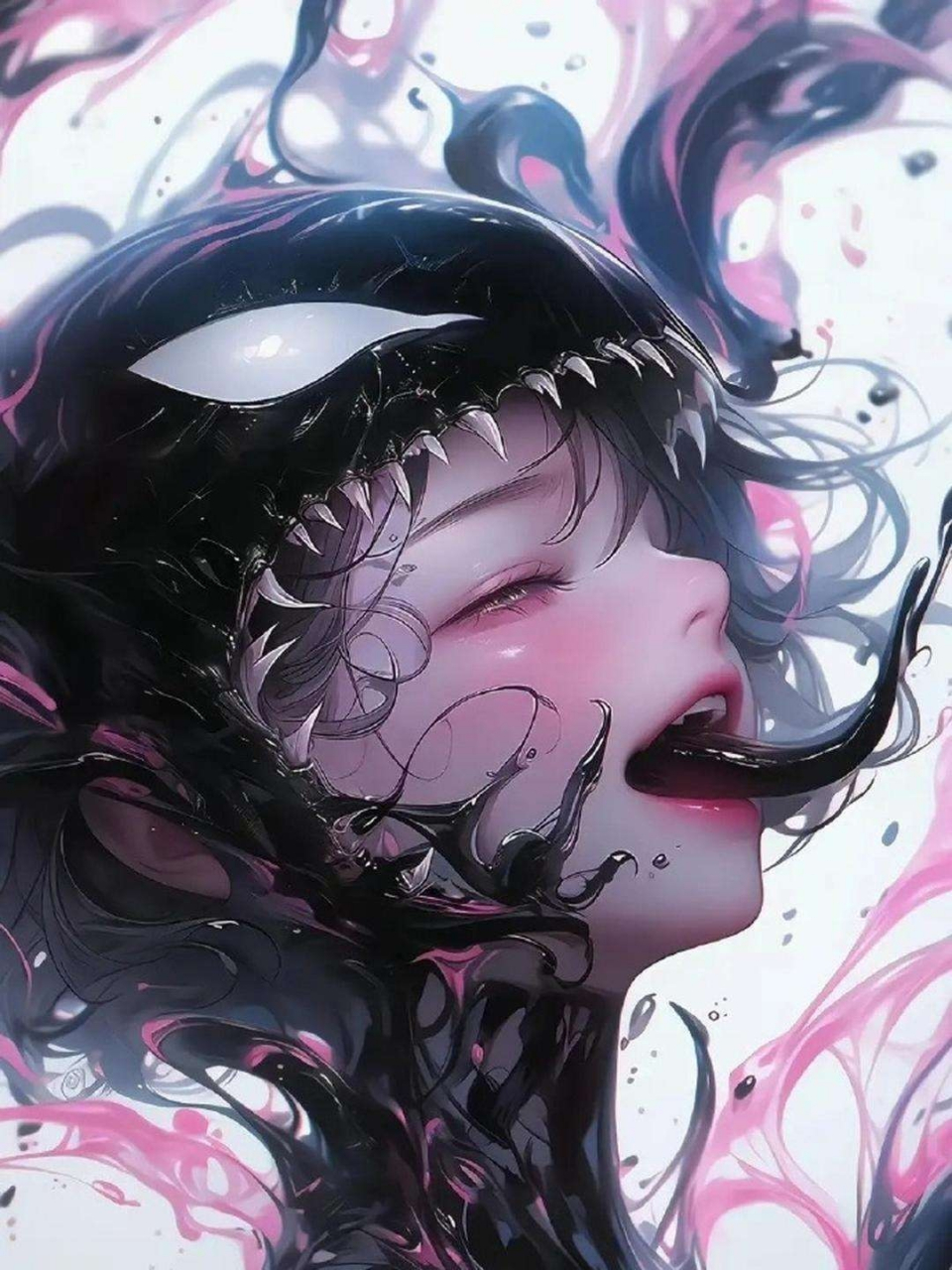 毒液:我来了[亲吻] 美少女:不要啊[流泪] #二次元美图