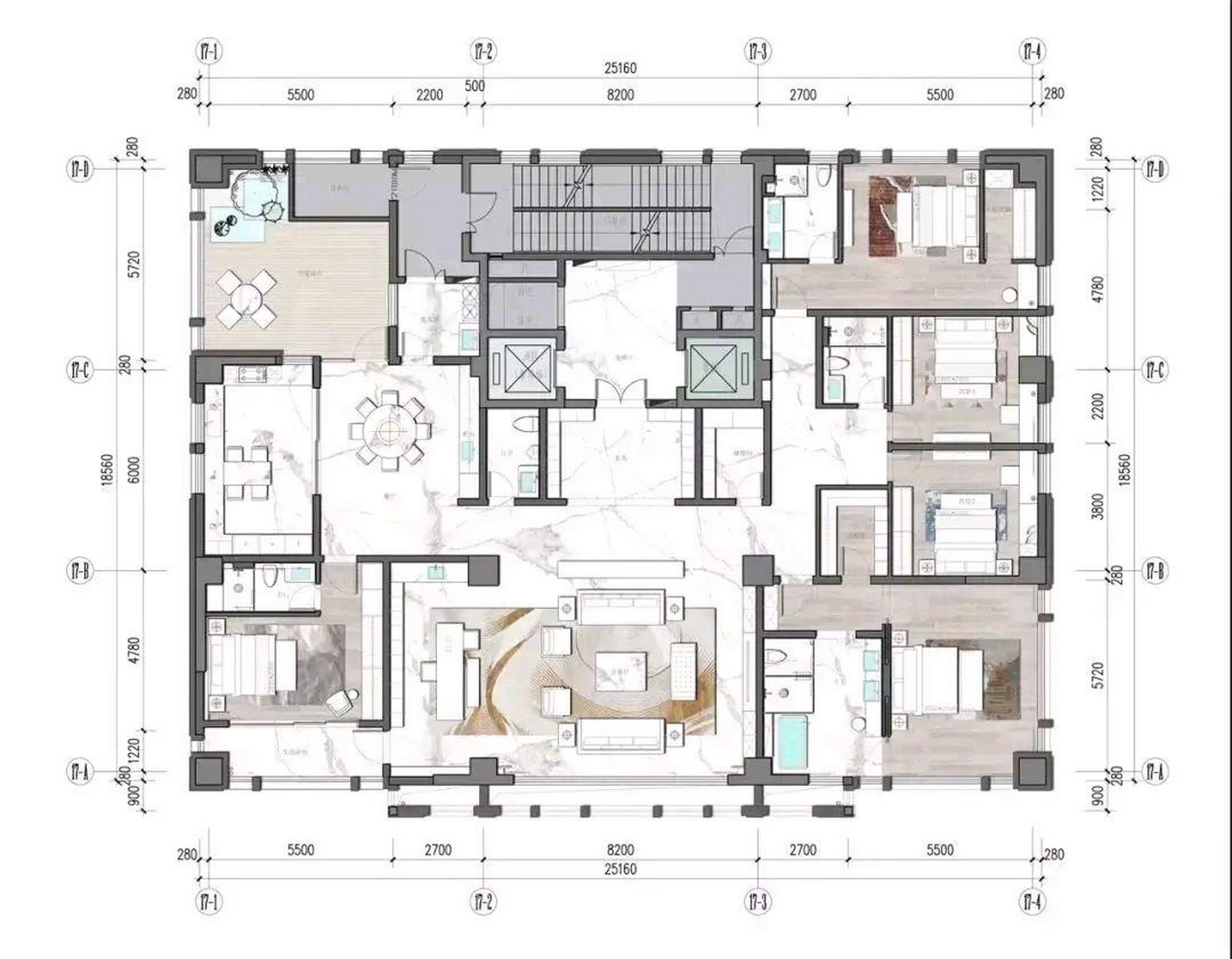 成功人士首选的大平层户型,从进门那刻起,尊贵感油然而生,一天的疲劳