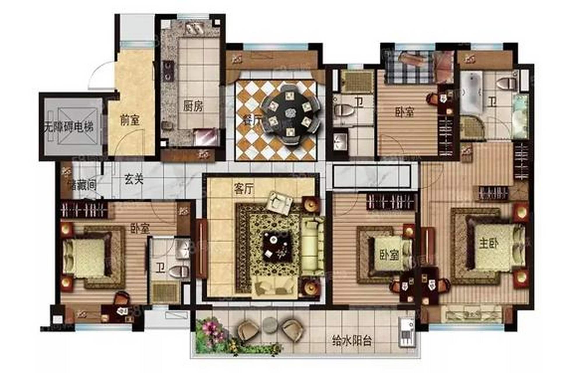 同为200平方的房子这两个户型如何选择?