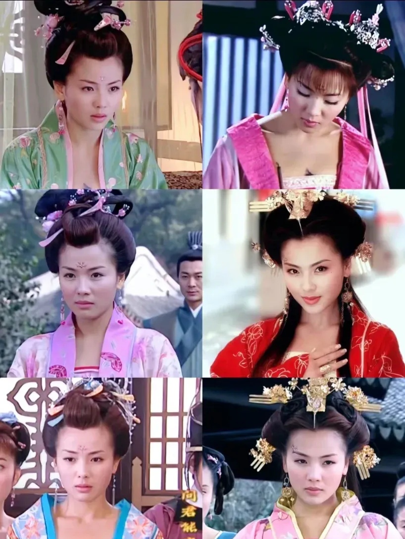 比如刘涛演娥皇和花蕊夫人,一个就是典型的江南美女端庄典雅 ,一个就