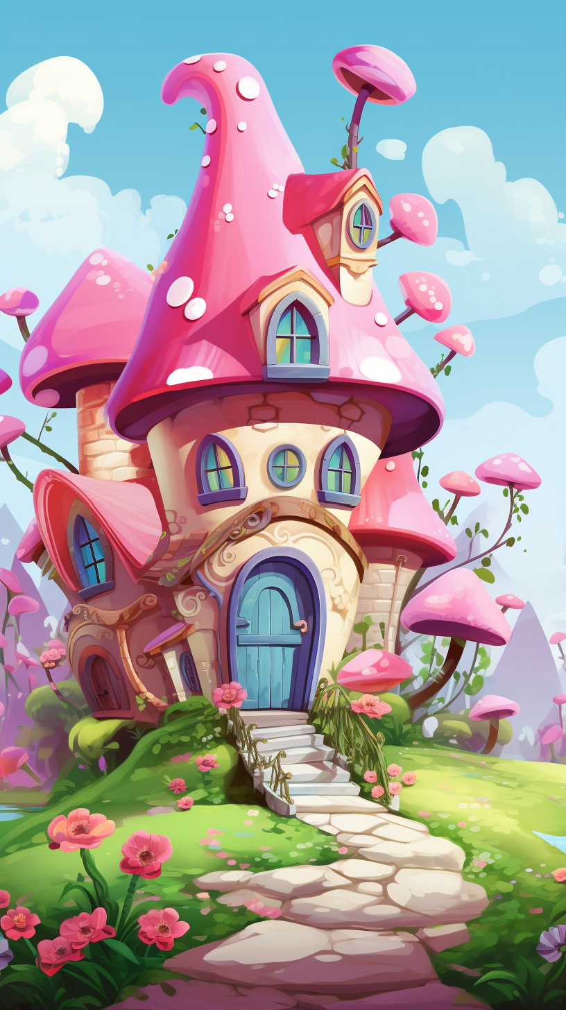 粉色童话小屋,太治愈了!