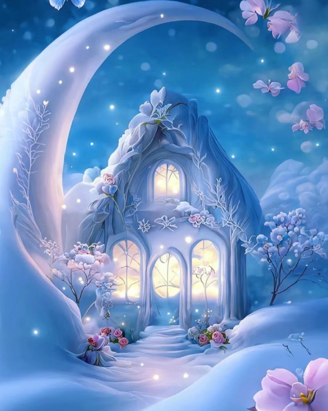 ❄️❄️❄️ 走进这梦幻的雪中小屋,仿佛置身于童话世界