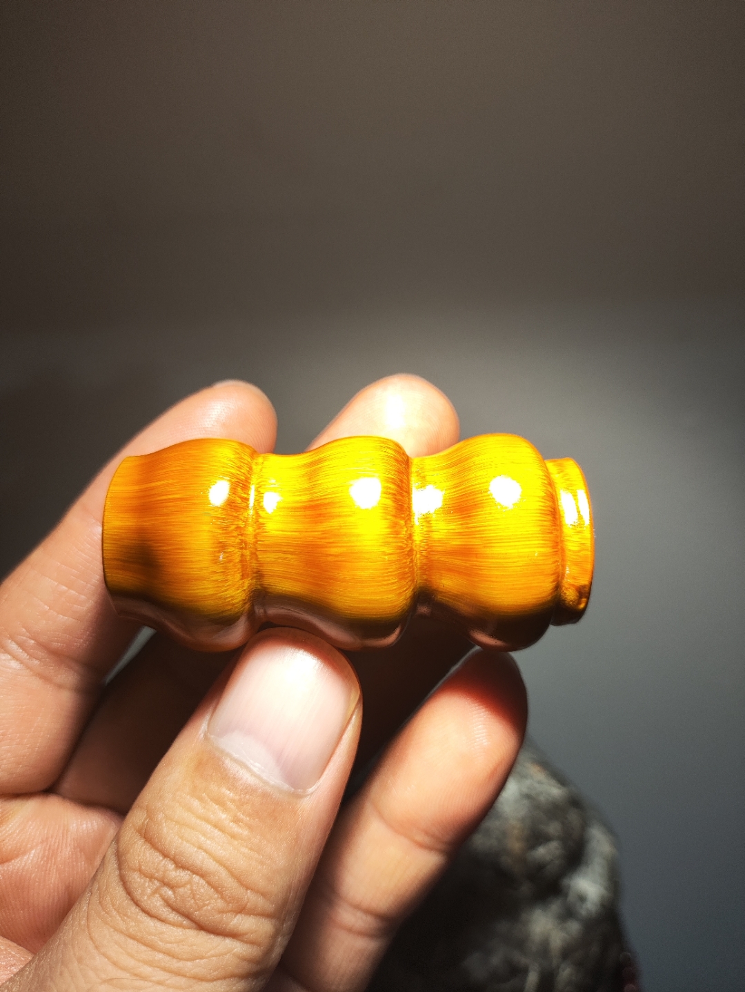 罗汉竹手把件,高度5.4直径2.7#热点引擎计划