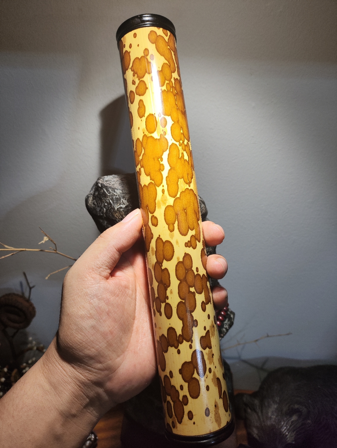 文玩# 梅妃竹/香桶/字画桶/收纳桶/文房雅器/茶室摆件/赏器/把玩件