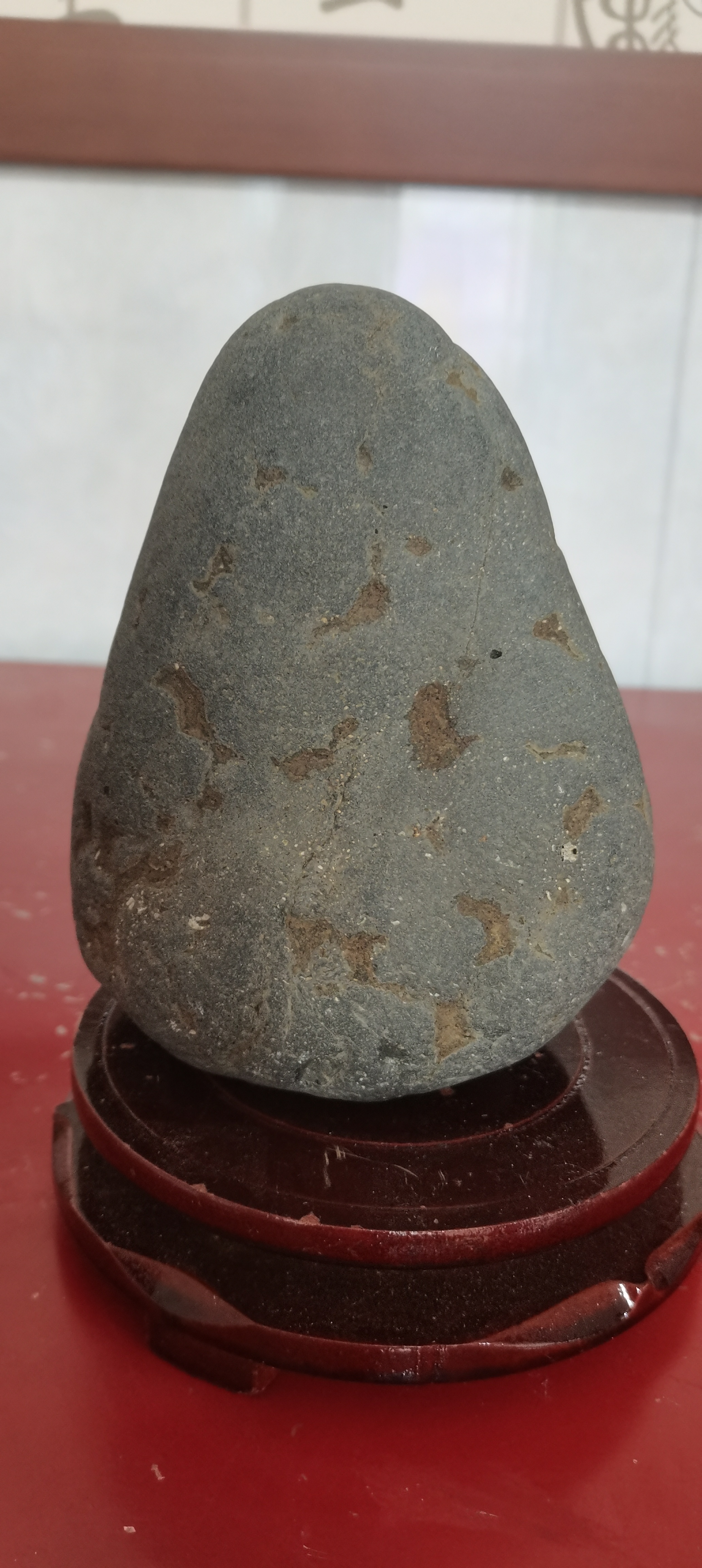 奇石摆件,月海石锥!