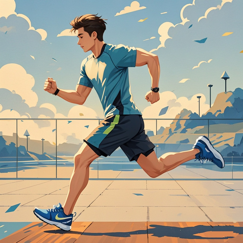 欧阳飞特深知跑步对于身心健康的益处,它不仅能够