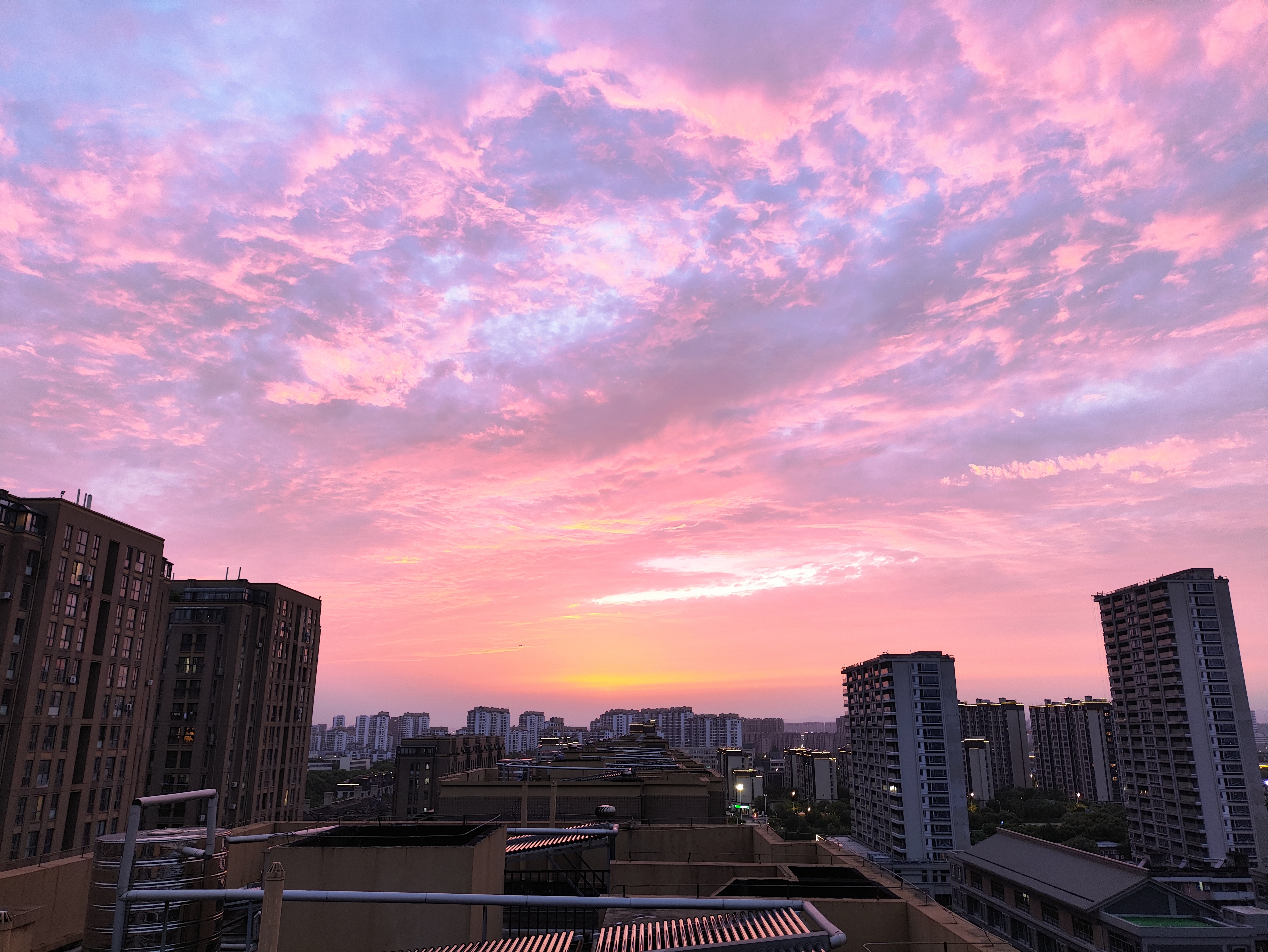 风景云朵图片大全粉色图片