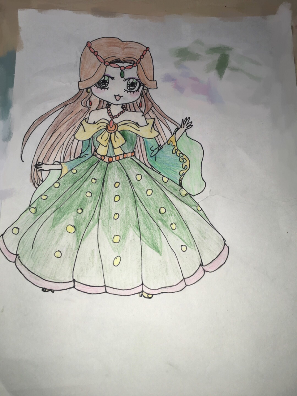 我这画的豌豆公主q版有点奇怪,有大佬帮帮忙的嘛?