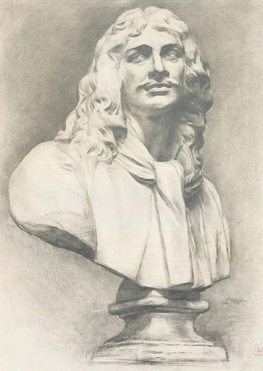 中央美院附中优秀素描石膏作品欣赏 #石膏像素描# #美院附中# #素描