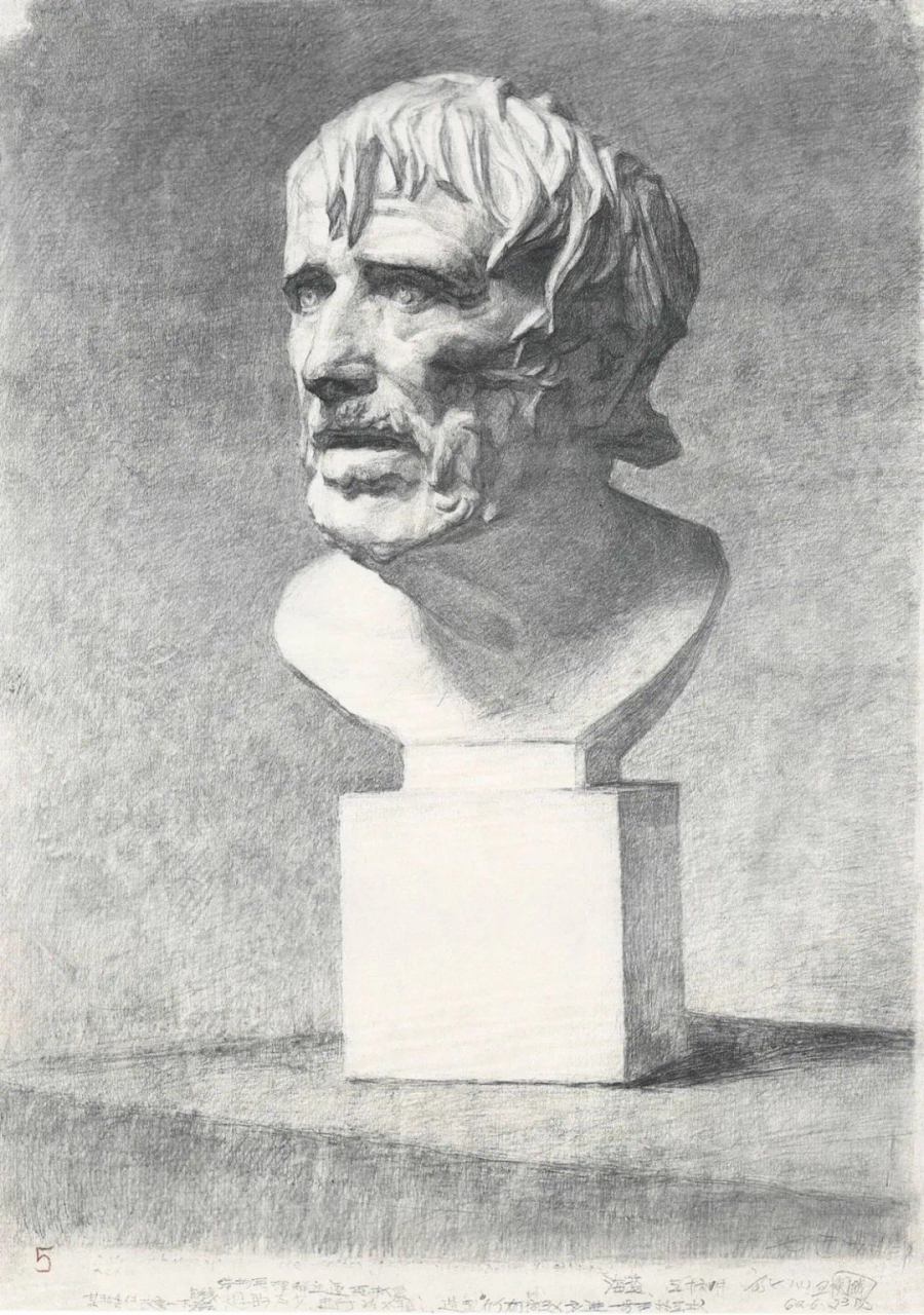 美术# #美院附中# #素描石膏像# #央美附中