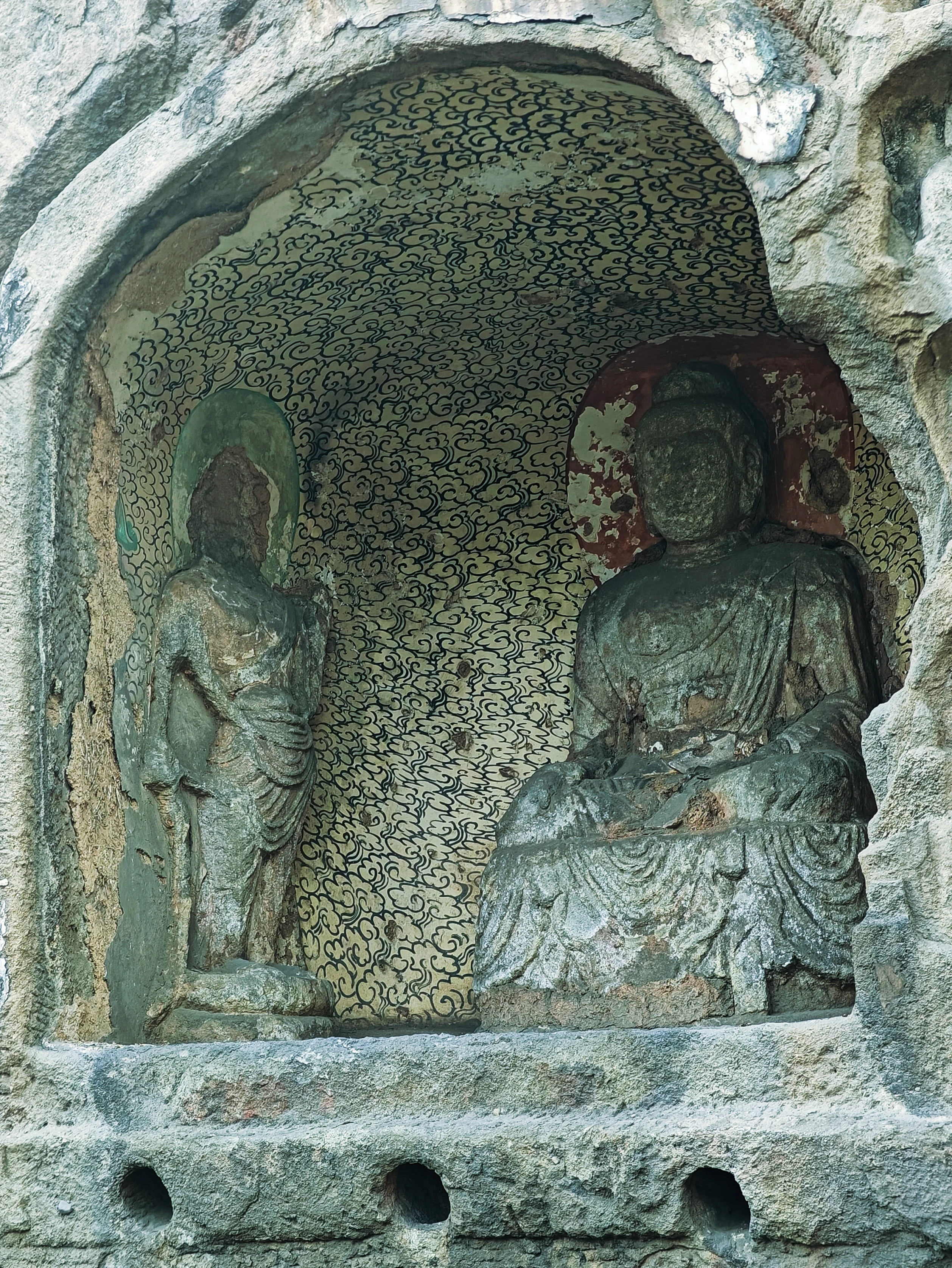 山西交城县竖石佛村摩崖造像(国八),又叫石佛寺石窟,这是我去过的第44