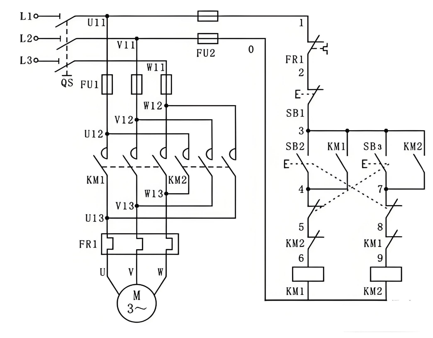 低压电工电气线路接线,认识电气原理图和安装接线图