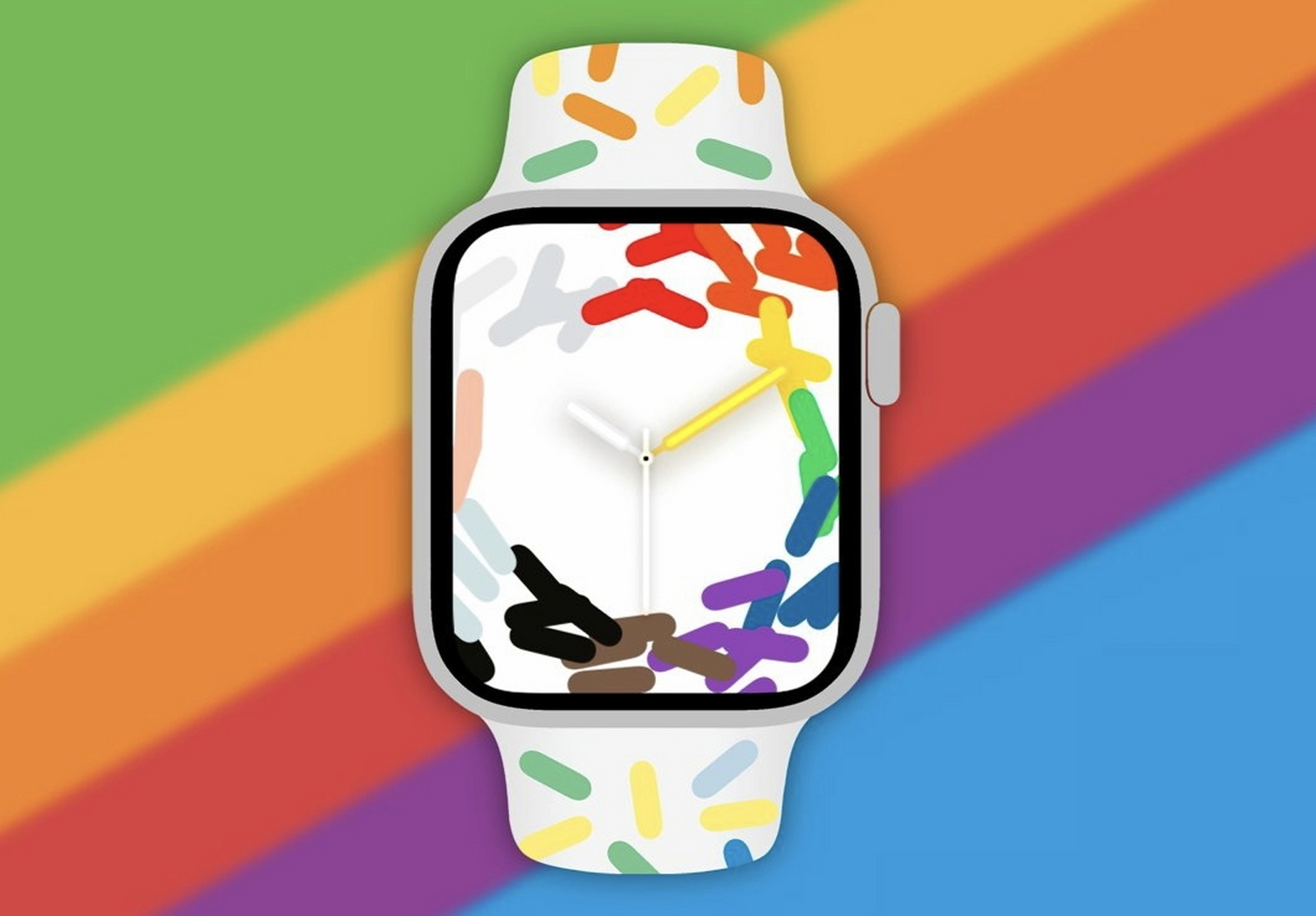 手表彩虹壁纸图片