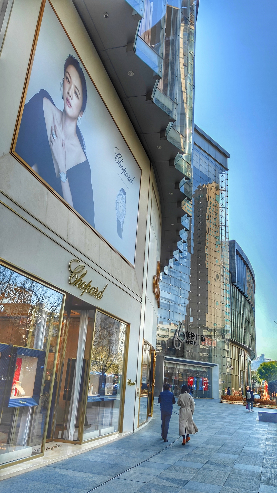 无锡市中心新春街景