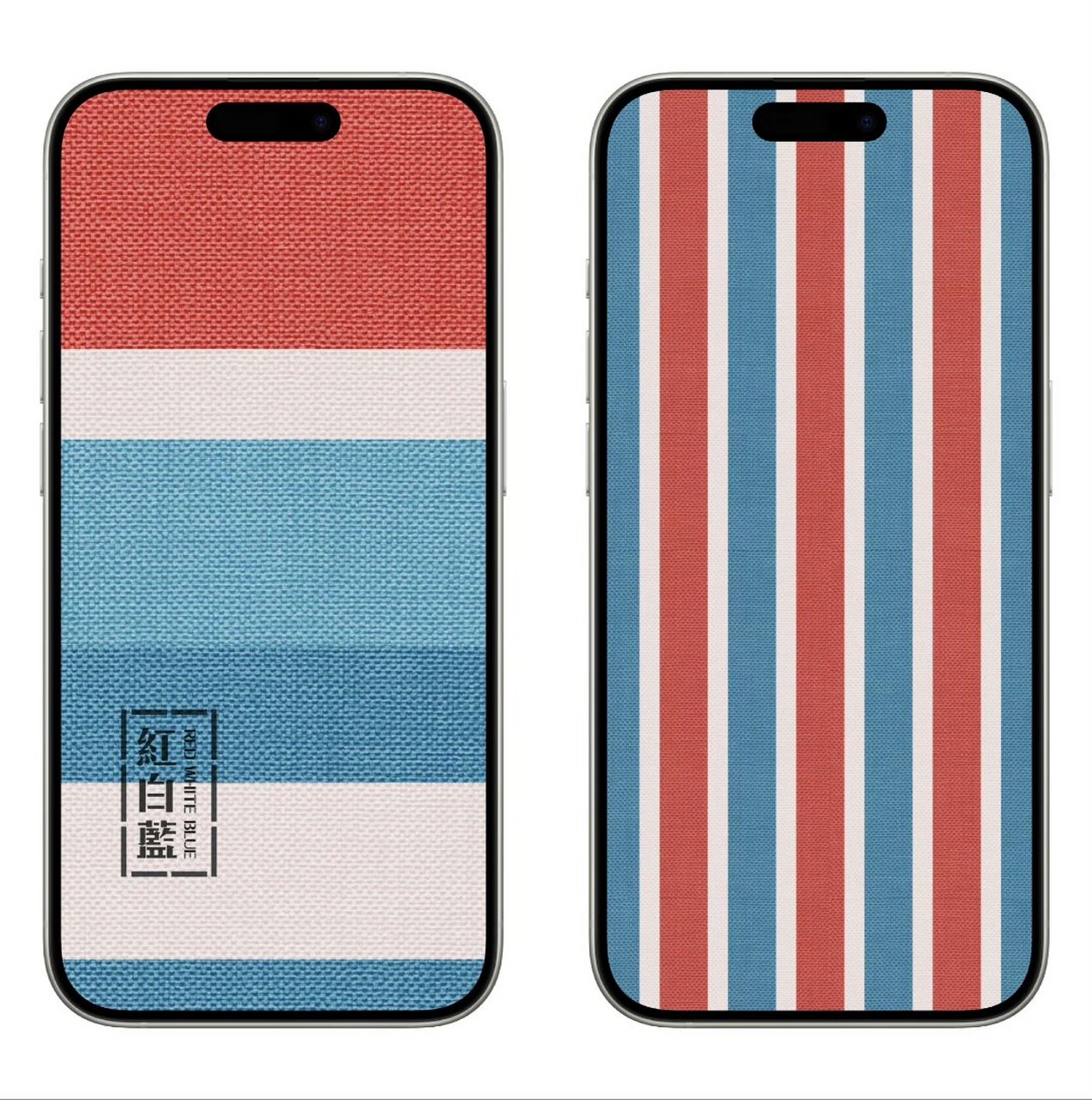 红白蓝 iphone 高清壁纸